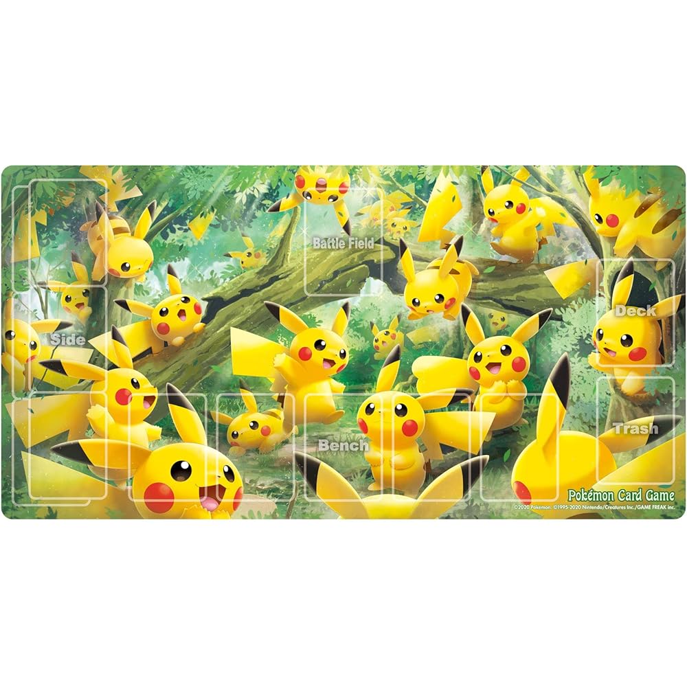 Pokemon Rubber Playmat Pikachu Forest Gaming Accessory