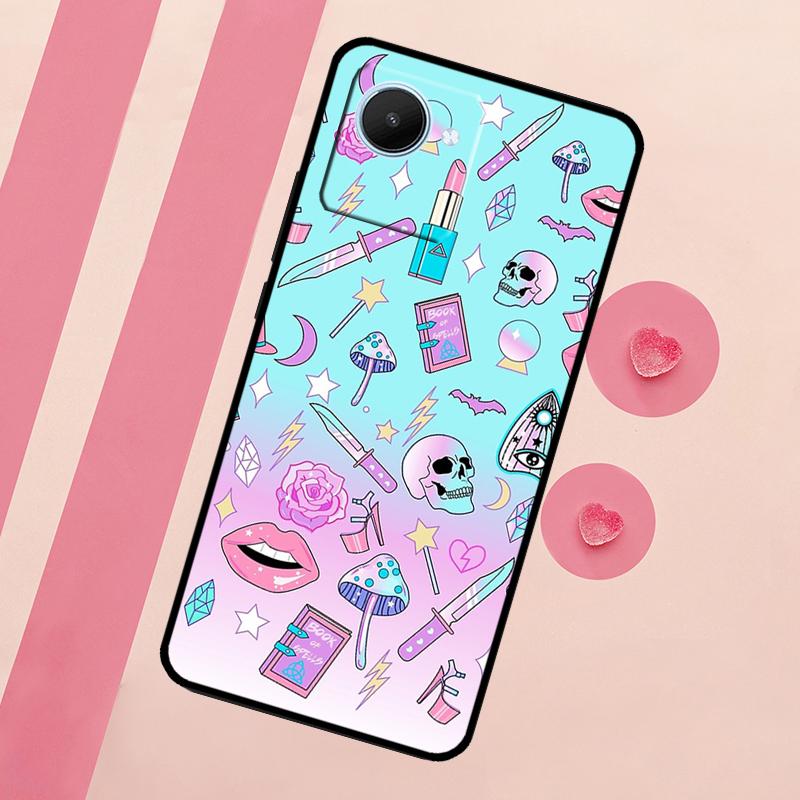 Pastel Goth Witchy For Realme 15 10 11 12 13 14 Pro Plus C65 C67 C75 C63 C61 C55 C51 C53 C35 GT6 GT7 Pro Case