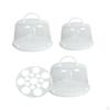Porta Torta con Manico per Muffin, Crostate, Biscotti, Dessert, Contenitore per Cupcake per Feste