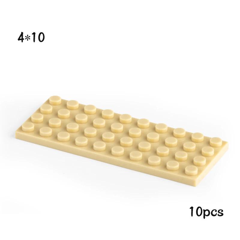 Non-Toxic 10Pcs Moc 3030 Plate 4X10 Brick Building Blocks Classic Parts Diy Building Block Compatible With Creative Construction Toys