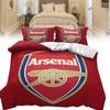 Arsenal Druck Fußball Bettbezug Kissenbezug Weihnachten Bettwäsche Dreiteiliges Set