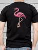 T-shirt with Flamingo Print On Back