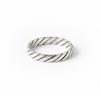 Twisted Band Ring, 925 Solid Sterling Silver, Minimalist Everyday Wear Ring, Men Women Ring