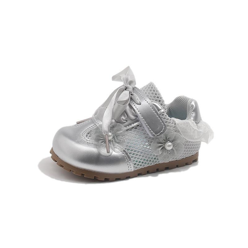 Versatile New Style Casual Anti-slip Sports Girls Shoes 23 серебряный
