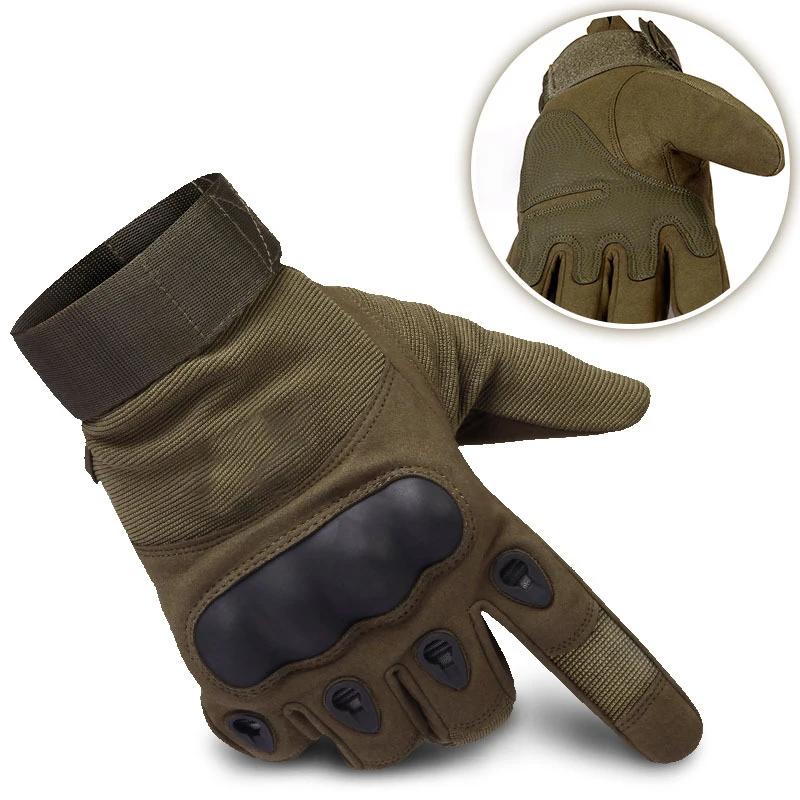 Gants tactiques militaires d'extérieur pour hommes, avec clip pour gants, pour le sport, le tir, la chasse, l'airsoft, la moto, le cyclisme