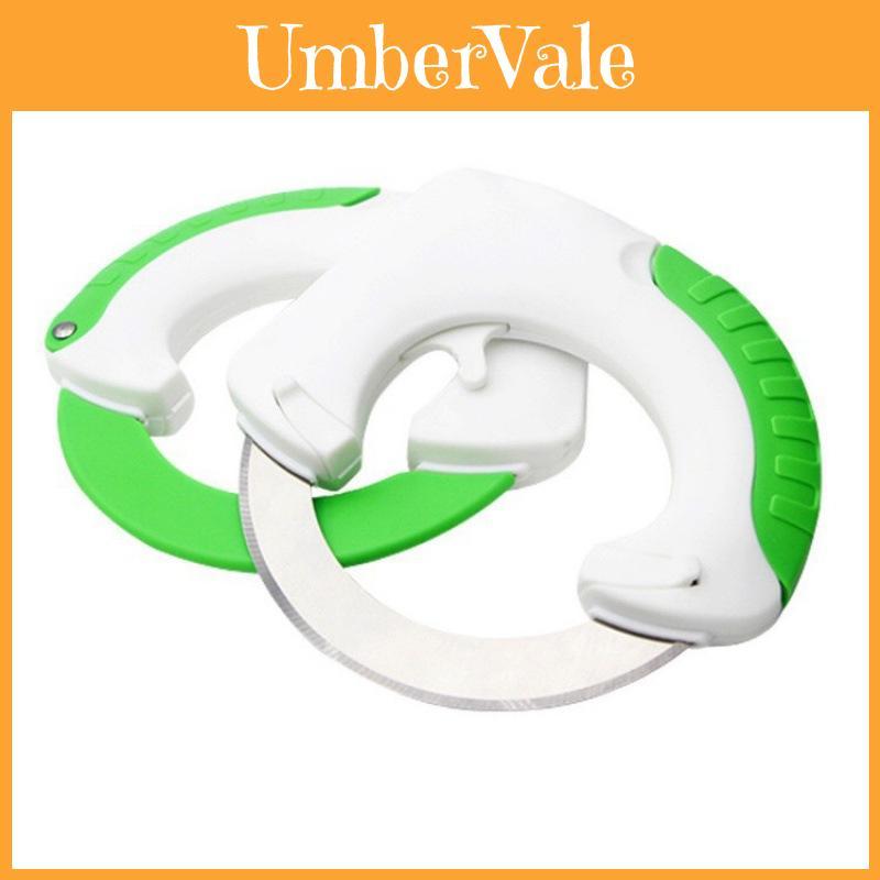 Multifunctional Circular Kitchen Knife With Stainless Steel Blade For Cutting Vegetables Pizza Cake