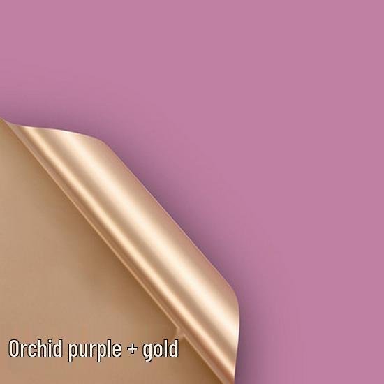 Roland Goldfolie Geschenkpapier - Koreanischer Stil, Zweifarbig, Wasserdicht, Leichter Luxus Blumenstraußverpackung