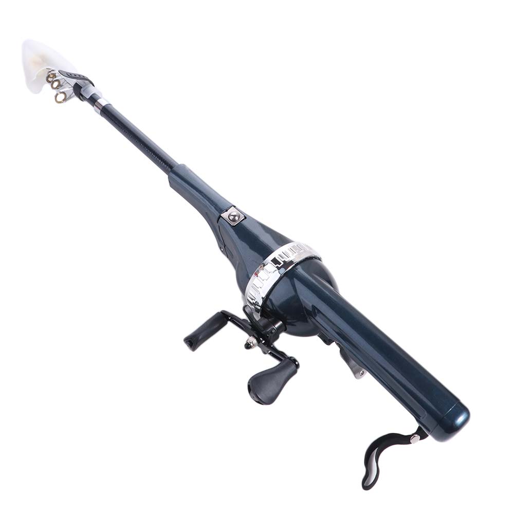 Foldable Fishing Rod 131cm Fish Tackle Set Mini Fish Pole Reel Combo Outdoor Fishing