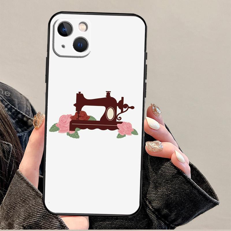 Sewing Machine Phone Case For iPhone 17 Pro Max 11 14 15 16 Pro Max 12 13 mini 16 Plus 16e 17 Air Cover