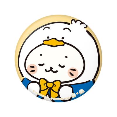 Sanrio Sirotan X Hapidanbui  Puni Puni Can Badge  Sirotan X Peckle The Duck