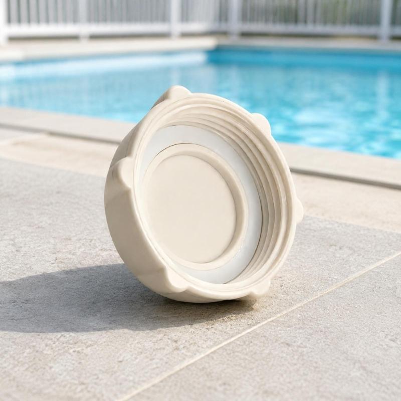 P01006 Pool Drain Valves Cover for Direct Replacement, Molded Plastic Construction for Home Pools and Swimming Facilities