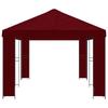 Garden Pavilion 6 X 3 M Bordeaux Red Polyester and Steel 190