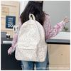 Schoolbag Female Ins Wind Korean Girl Small Fresh Art Student Backpack Tulip Floral College Wind Backpack