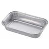 Assiette carrée en aluminium pour barbecue 17 x 10,5 cm, lot de 4