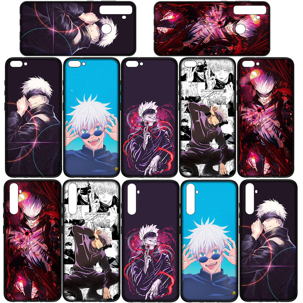 Phone Case for Samsung Galaxy S25 S23 S22 S24 Ultra FE A05 A06 A15 A16 A36 A37 A35 A54 A55 A56 A57 A25 A53 A17 Anime Gojo Satoru Jujutsu Kaisen Cover