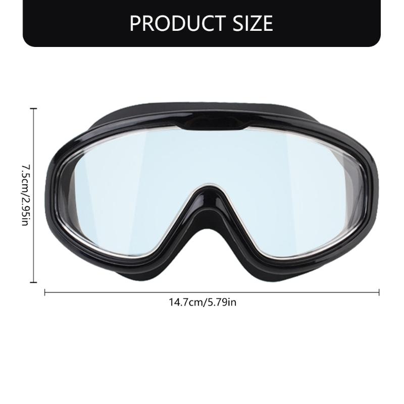 Adjustable Swim Training Glasses Professional Swimming Goggles Comfortable Large Frame Swim Glasses for Children Adults