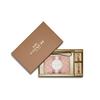 Boxed Fabric With Leather Wrist Bag Clutch Gift Box Set Small Womens Cherry Blossom Pink