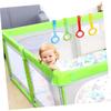 4pcs Pull Rings Baby Cot Hanging Rings Baby Bed Stand Up Rings Walking Assistant Stand Up Rings Learning Standing Crib Hanging Ring for Strollers,