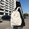 Simple Nylon Backpack for Students Large Capacity School Bag for High School College