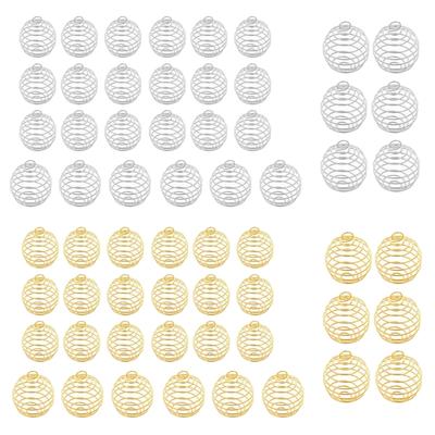 30 Peças Pingente de Joia Único Bola Oca Pingente de Mola Amuleto de Joia Pingentes DIY para Joia de Colar DIY