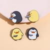 Cutie Killer Emaille-Pins Küken Kleiner Pinguin Dolch Messer Broschen Anstecknadeln Cartoon Lustig Tier Schmuck Geschenk für Kinder Freund