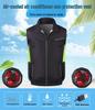 New Sleeveless Air-Conditioned Cooling Clothes with Fan for Summer Outdoor Heatstroke Prevention