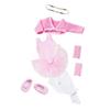 Atmungsaktives Ballett-Trainingsoutfit für 18-Zoll-Mädchenpuppen Elastisches Tutu-Kleid Einfach anzuziehen Kinder Rollenspiel-Spielzeugzubehör