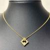 Used Necklace Gold Rhinestone Accessories