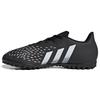 Predator Freak .4 Round Toe Lace-Up TF (Rubber Studs) Non-Slip Soccer Shoes Men Soccer Shoes Black White FY1046