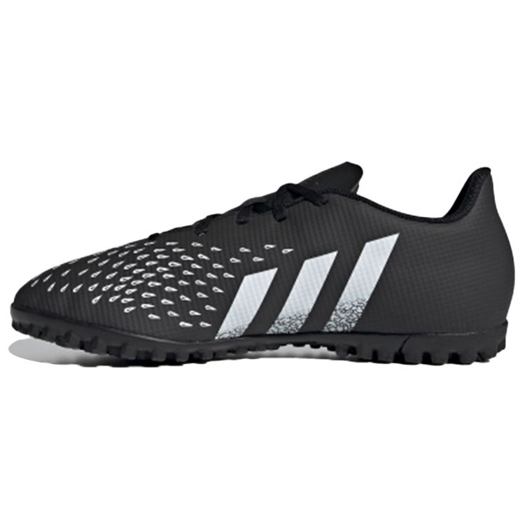 Adidas Predator Freak .4 Round Toe Lace-Up TF (Rubber Studs) Non-Slip Soccer Shoes Men Soccer Shoes Black White FY1046