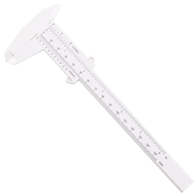 Vernier Caliper with Clear Black Marking 150mm Plumbing Model Making Measure Tool Plastic for Woodworking Metalworking