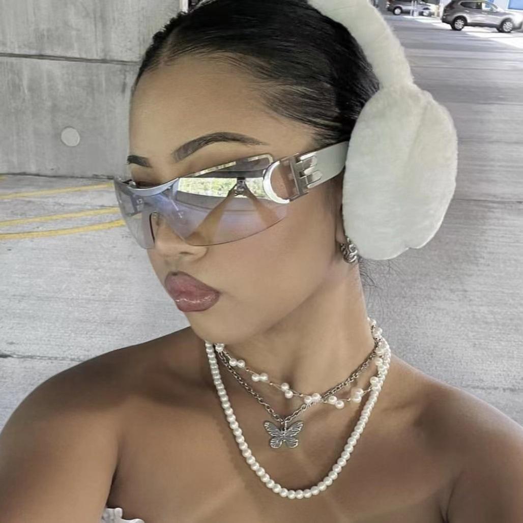 

Personalized Rimless Modern Sunglasses Women S Technology Sunglasses Millennium Glasses