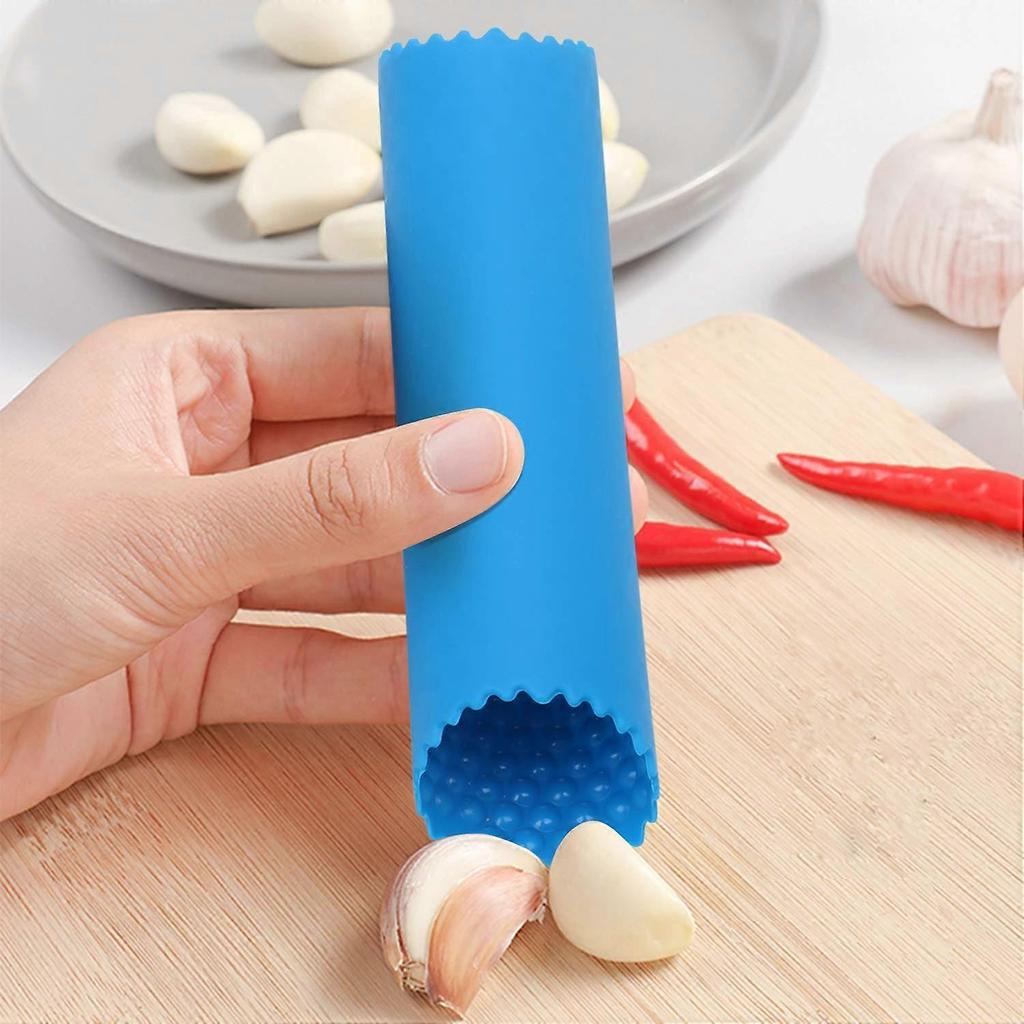 Garlic Press - Silicone Garlic Peeler - Easy Roller Garlic Peeling Tube -Silicone Tool - Peels Garlic Cloves In Seconds