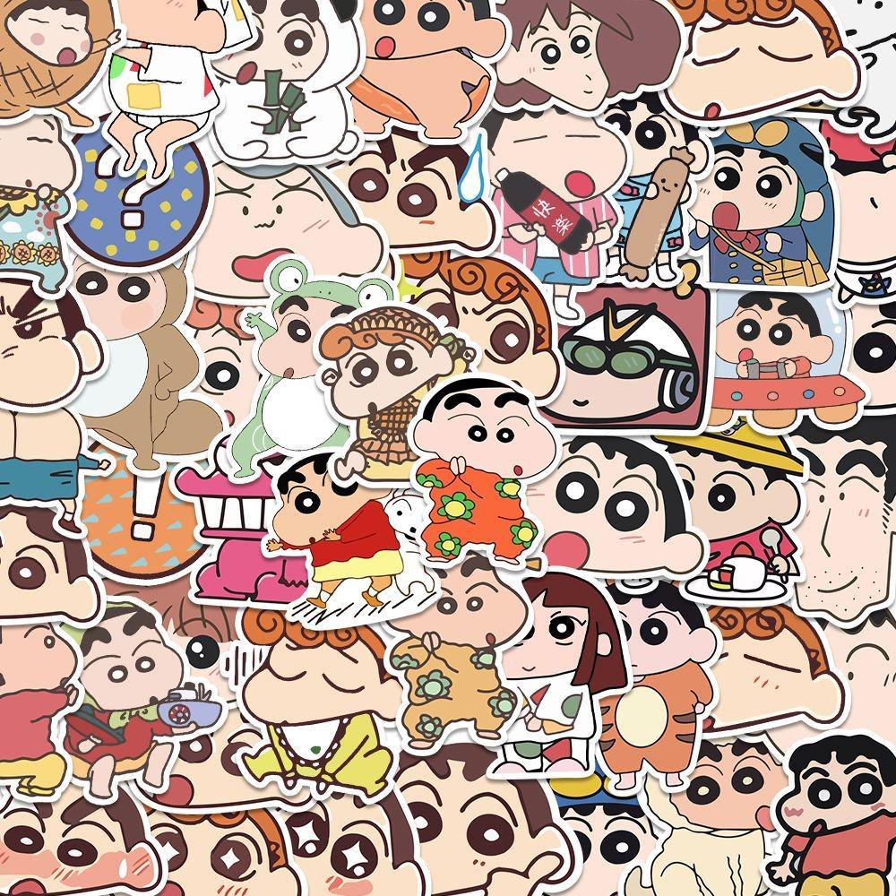 

100 Shinchan Anime Stickers for Phones, Tablets, Luggage, and Scrapbooks