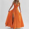 2026 Spring European American Women's Sexy Spaghetti Strap Ruffle Hem Dress