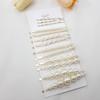 Set of 13 Pearl Gold Hairpins for Side Hair Accents