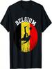Belgique Football Fierté Belge Belgie Belgique Belgique Drapeau Belge T-shirt