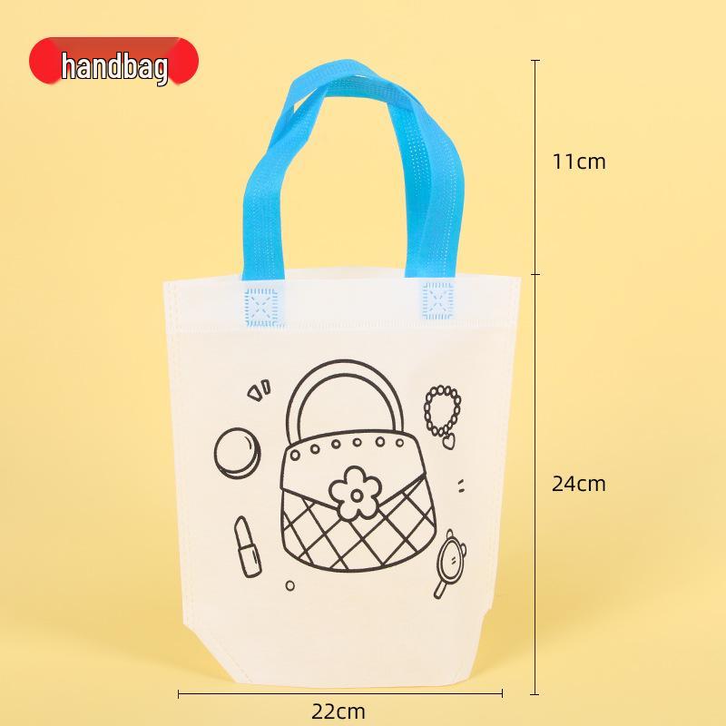 

Детская сумка-тоут для рисования мультфильмов своими руками - Нетканый материал для искусства в детском саду