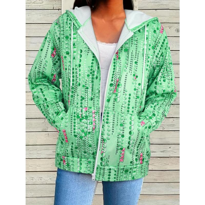 Women's 3D Zipper Hoodie