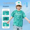 ASK JUNIOR Boys' Irregular Stripe Quick-Dry Short-Sleeve T-Shirt