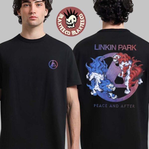 Linkin Park x Peace And After Японский интернет-магазин Комаину Двусторонняя футболка Унисекс футболка XXXXL