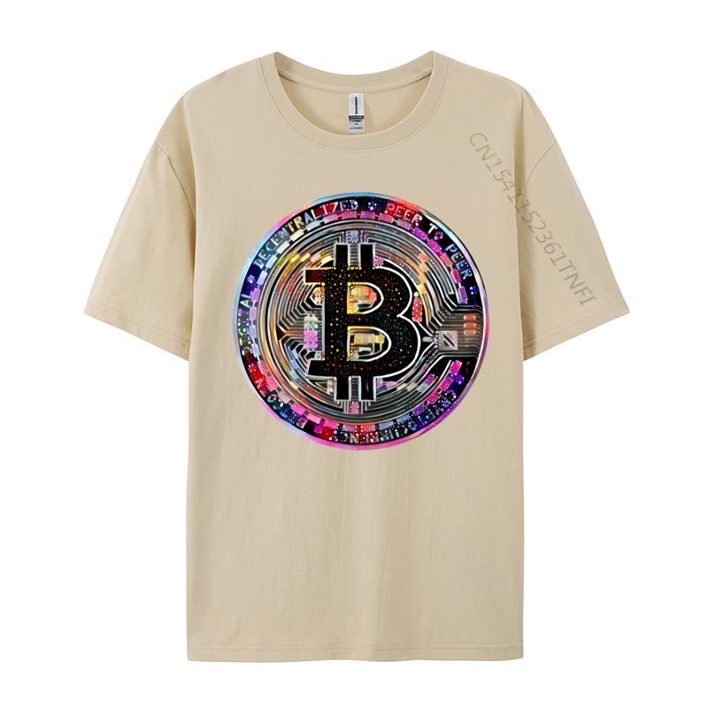 Bitcoin Btc Coin In 80S T Shirts Top Tees For Men 3d Printed T Shirts Mens Street Loose Sweatshirt TShirt