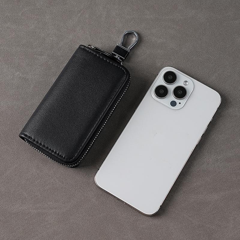 Zipper Key Bag for Men and Women Large Capacity Car Key Holder Ideal for Waist Hanging