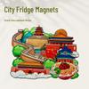 Beijing & Chongqing City Landmark Souvenir Fridge Magnet