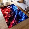Cool Fire and Ice Balance Style Carpet Suitable for use as an anti-slip game mat for living room and bedroom sofas