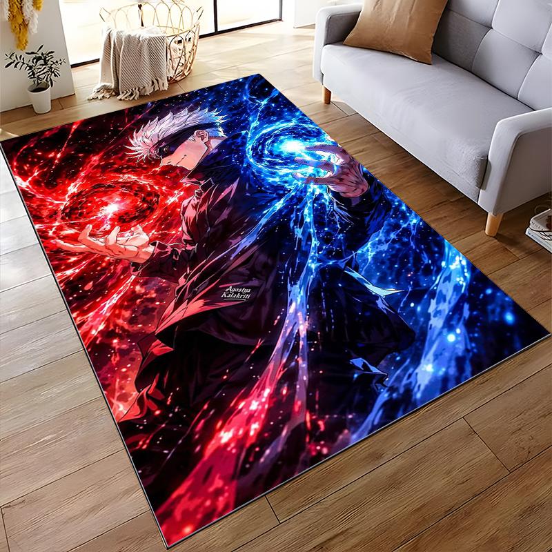 Cool Fire and Ice Balance Style Carpet Suitable for use as an anti-slip game mat for living room and bedroom sofas