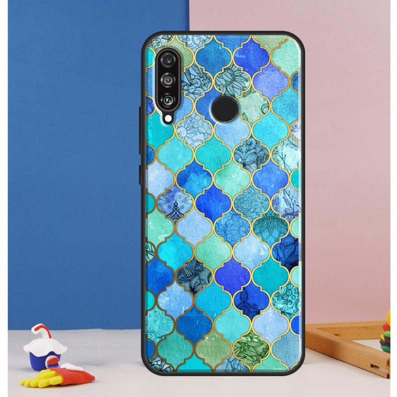 

Turquoise Stone Flora Peacock For Huawei Nova 8i 7i 11i 12i 12s 9 10 SE Y90 Y60 Y70 Y72 Y61 Y91 P30 P40 Lite P60 Pro Case Huawei Nova 12s