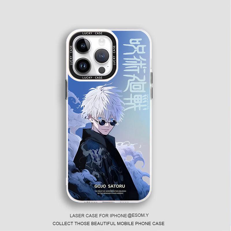 כיסוי טלפון אנימה Jujutsu Kaisen Gojo Satoru עבור Vivo V30/V30 Pro/S18 Pro - גימור מט