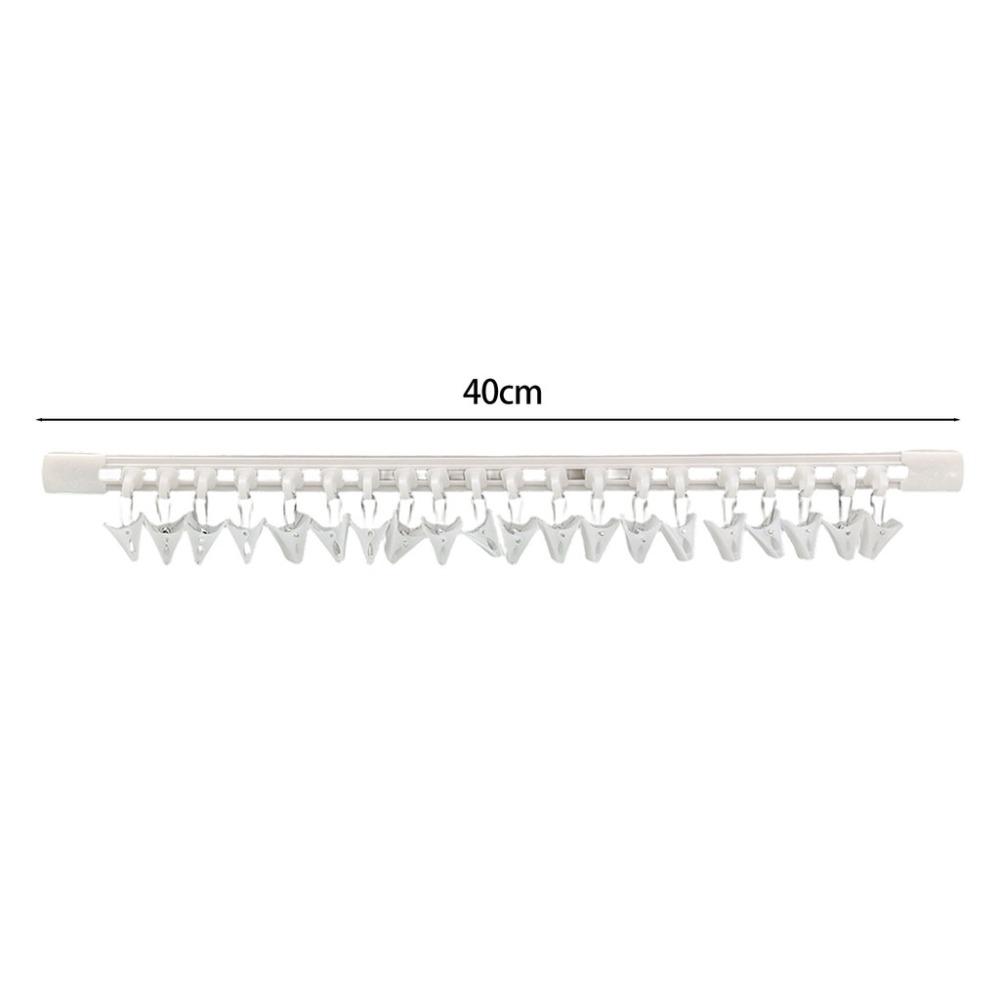 Wall Mounted Hair Accessory Organizer 30/40 Clips Ointment Storage Rack Portable Hanging Rail