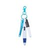Creative Carabiner Ballpoint & Highlighter Pen Set - Portable Four-Color Pocket Pen for Advertising
